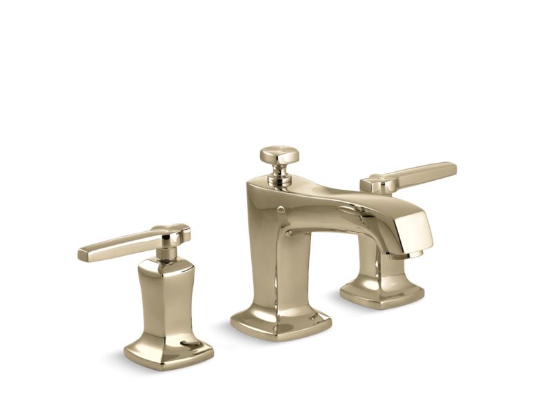 KOHLER K-16232-4 Margaux Widespread bathroom sink faucet with lever handles