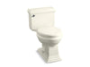 KOHLER 3812-96 Memoirs Classic Comfort Height One-Piece Compact Elongated 1.28 Gpf Chair Height Toilet With Quiet-Close Seat in Biscuit