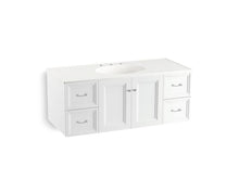 Load image into Gallery viewer, KOHLER K-99522-1WA Damask 48&amp;quot; wall-hung bathroom vanity cabinet with 2 doors and 4 drawers
