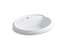 Load image into Gallery viewer, KOHLER K-2992-1-0 Tresham Oval Drop-in bathroom sink with single faucet hole
