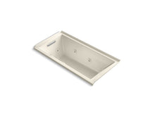 Load image into Gallery viewer, KOHLER K-1167-LH2-47 Underscore Rectangle 60&amp;quot; x 30&amp;quot; alcove whirlpool with integral flange and left-hand drain
