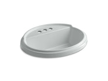Load image into Gallery viewer, KOHLER K-2992-4-95 Tresham Oval Drop-in bathroom sink with 4&amp;quot; centerset faucet holes
