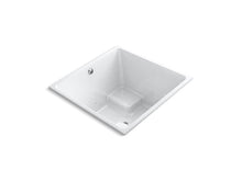 Load image into Gallery viewer, KOHLER K-1969-GW-0 Underscore Cube 48&amp;quot; x 48&amp;quot; cube drop-in BubbleMassage(TM) Air Bath with Bask(TM) heated surface and center drain
