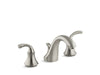 KOHLER K-10272-4 Forté Widespread bathroom sink faucet with sculpted lever handles