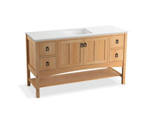 Load image into Gallery viewer, KOHLER K-99558-1WF Marabou 60&amp;quot; bathroom vanity cabinet with 2 doors and 4 drawers
