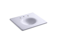 Load image into Gallery viewer, KOHLER K-3048-8 Iron/Impressions 25&amp;quot; Enameled cast iron vanity top with integrated round sink
