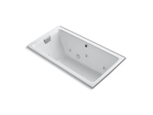 Load image into Gallery viewer, KOHLER K-856-LH-0 Tea-for-Two 66&amp;quot; x 36&amp;quot; alcove whirlpool with left-hand drain and heater without trim
