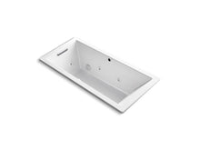 Load image into Gallery viewer, KOHLER K-1822-XHGH Underscore 66&amp;quot; x 32&amp;quot; Heated BubbleMassage air bath with whirlpool, end drain
