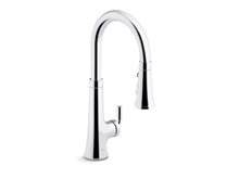 Load image into Gallery viewer, KOHLER K-23766 Tone Touchless pull-down kitchen sink faucet with three-function sprayhead

