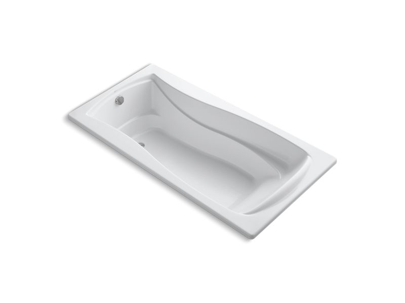 KOHLER K-1259-W1 Mariposa 72" x 36" drop-in bath with Bask heated surface and end drain