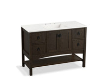 Load image into Gallery viewer, KOHLER K-99557-1WC Marabou 48&amp;quot; bathroom vanity cabinet with 2 doors and 4 drawers
