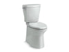 KOHLER 20198-95 Betello Comfort Height Two-Piece Elongated 1.28 Gpf Chair Height Toilet With Continuousclean Technology in Ice Grey