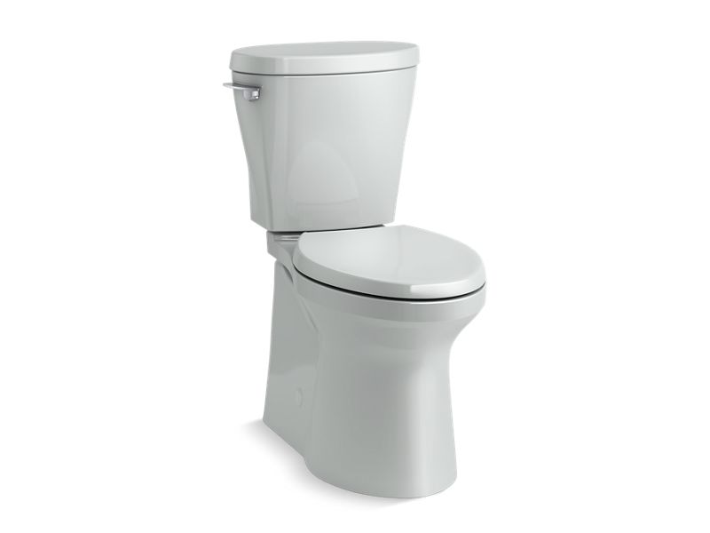 KOHLER 20198-95 Betello Comfort Height Two-Piece Elongated 1.28 Gpf Chair Height Toilet With Continuousclean Technology in Ice Grey