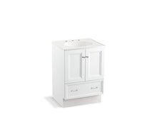 Load image into Gallery viewer, KOHLER K-99514-TK-1WA Damask 24&amp;quot; bathroom vanity cabinet with toe kick, 2 doors and 1 drawer
