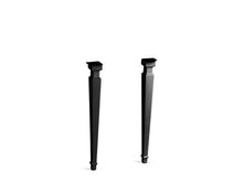 Load image into Gallery viewer, KOHLER 2318-7 Kathryn Tapered Fireclay Table Legs in Black
