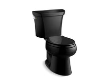 Load image into Gallery viewer, KOHLER 3988-7 Wellworth Two-Piece Elongated Dual-Flush Toilet in Black
