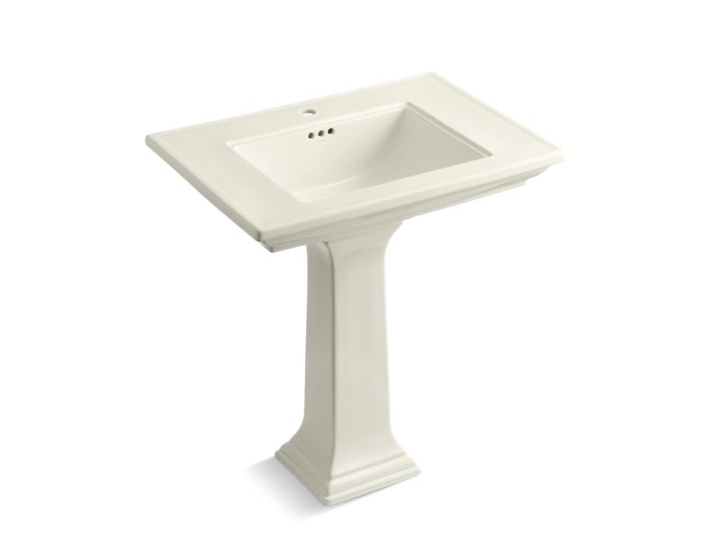 KOHLER 2268-1 Memoirs Stately 30" pedestal bathroom sink with single faucet hole