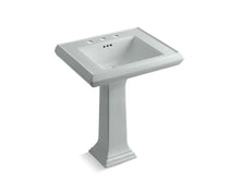 Load image into Gallery viewer, KOHLER 2258-8 Memoirs Classic 27&amp;quot; pedestal bathroom sink with 8&amp;quot; widespread faucet holes
