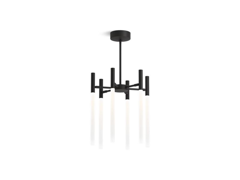 KOHLER 23460-CHLED-BLL Components Six-Light Led Chandelier in Matte Black