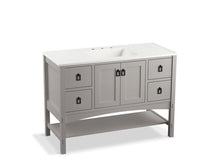 Load image into Gallery viewer, KOHLER K-99557-1WT Marabou 48&amp;quot; bathroom vanity cabinet with 2 doors and 4 drawers
