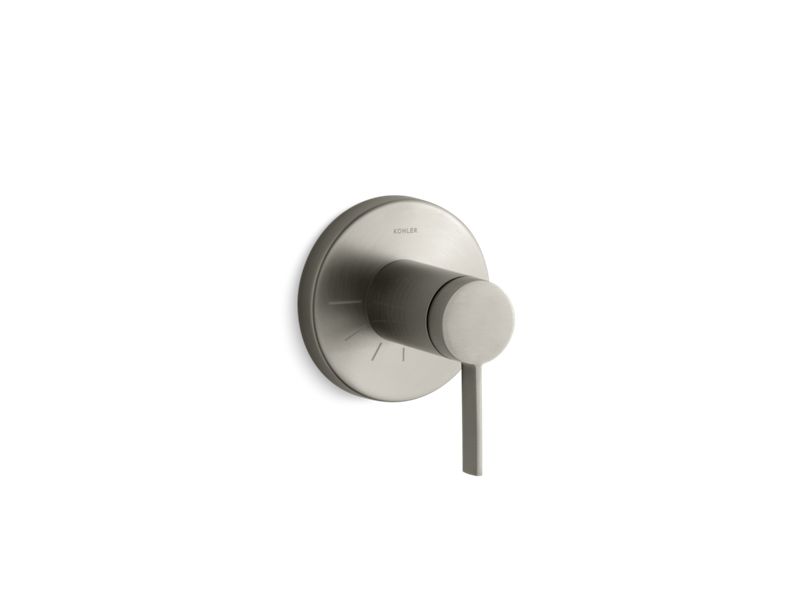KOHLER T10943-4-BN Stillness Valve Trim With Lever Handle For Volume Control Valve, Requires Valve in Vibrant Brushed Nickel