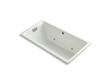 Load image into Gallery viewer, KOHLER K-856-GCBN-NY Tea-for-Two 66&amp;quot; x 36&amp;quot; drop-in BubbleMassage air bath with Vibrant Brushed Nickel airjet finish and chromatherapy lights
