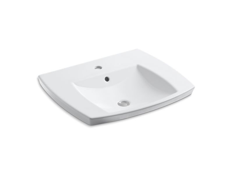 KOHLER Kelston Drop-in bathroom sink with single faucet hole