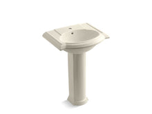 Load image into Gallery viewer, KOHLER 2286-1 Devonshire 24&amp;quot; pedestal bathroom sink with single faucet hole
