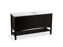 Load image into Gallery viewer, KOHLER K-99558-1WU Marabou 60&amp;quot; bathroom vanity cabinet with 2 doors and 4 drawers
