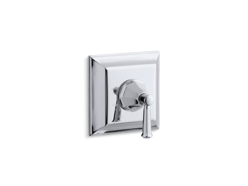 KOHLER TS463-4S-CP Memoirs Stately Rite-Temp Valve Trim With Lever Handle in Polished Chrome