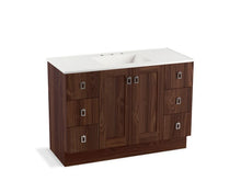 Load image into Gallery viewer, KOHLER K-99535-TK-1WE Poplin 48&amp;quot; bathroom vanity cabinet with toe kick, 2 doors and 6 drawers
