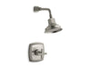 KOHLER Margaux Rite-Temp Shower Valve Trim With Cross Handle And 2.5 Gpm Showerhead in Vibrant Brushed Nickel