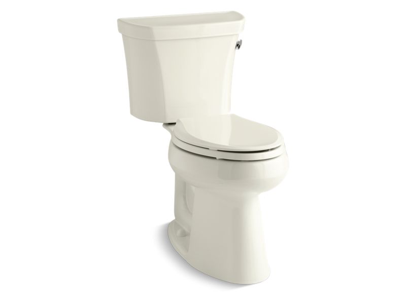 KOHLER 3889-UR-96 Highline Comfort Height Two-Piece Elongated 1.28 Gpf Chair Height Toilet With Right-Hand Trip Lever, Insulated Tank And 10" Rough-In in Biscuit