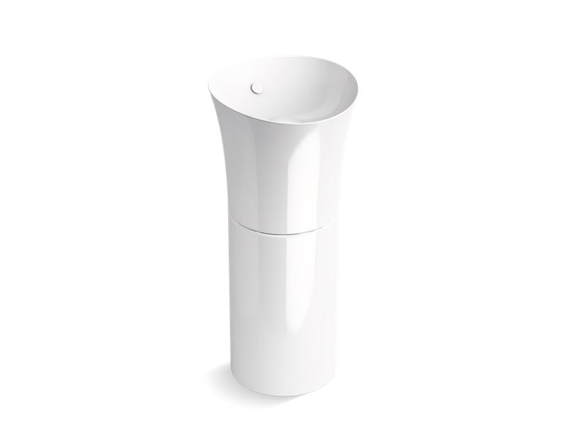 KOHLER 20701-0 Veil Pedestal Bathroom Sink in White
