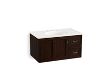 Load image into Gallery viewer, KOHLER K-99520-R-1WB Damask 36&amp;quot; wall-hung bathroom vanity cabinet with 1 door and 2 drawers on right
