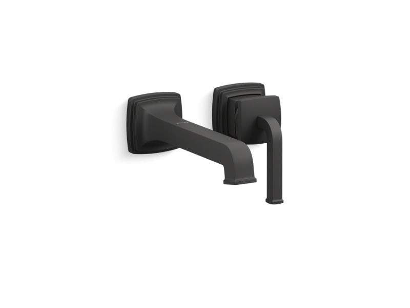 KOHLER K-26431-4 Riff Wall-mount single-handle bathroom sink faucet, 1.2 gpm