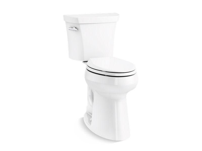 KOHLER K-25224 Highline Tall Two-piece elongated 1.28 gpf tall height toilet