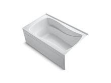 Load image into Gallery viewer, KOHLER K-1242-RAW Mariposa 60&amp;quot; x 36&amp;quot; alcove bath with Bask heated surface, integral apron, integral flange and right-hand drain
