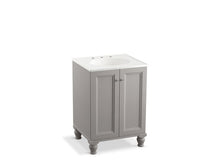 Load image into Gallery viewer, KOHLER K-99513-LG-1WT Damask 24&amp;quot; bathroom vanity cabinet with furniture legs and 2 doors

