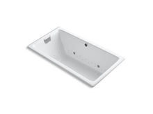 Load image into Gallery viewer, KOHLER K-856-GCBN-0 Tea-for-Two 66&amp;quot; x 36&amp;quot; drop-in BubbleMassage air bath with Vibrant Brushed Nickel airjet finish and chromatherapy lights
