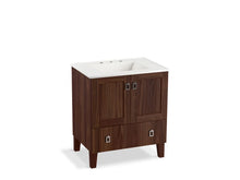 Load image into Gallery viewer, KOHLER K-99529-LG-1WE Poplin 30&amp;quot; bathroom vanity cabinet with legs, 2 doors and 1 drawer
