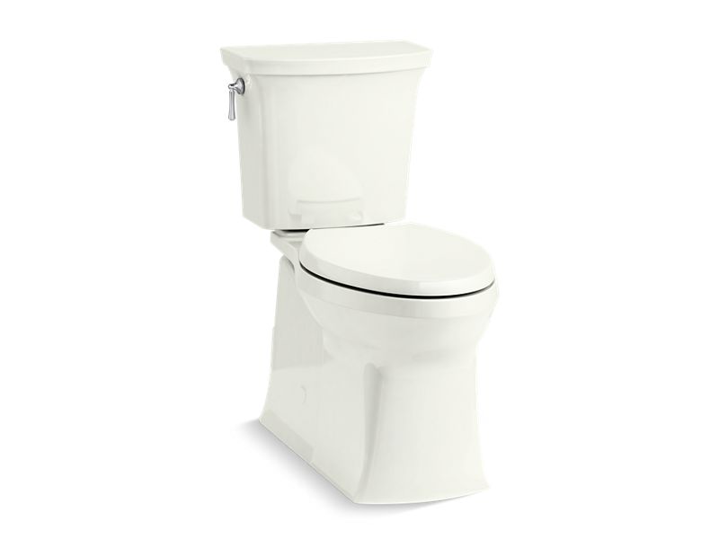 KOHLER K-3814 Corbelle Two-piece elongated toilet with skirted trapway, 1.28 gpf
