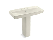 Load image into Gallery viewer, KOHLER 5149-8-96 Rêve 39&amp;quot; Pedestal Bathroom Sink With 8&amp;quot; Widespread Faucet Holes in Biscuit
