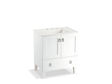 Load image into Gallery viewer, KOHLER K-99529-LG-1WA Poplin 30&amp;quot; bathroom vanity cabinet with legs, 2 doors and 1 drawer
