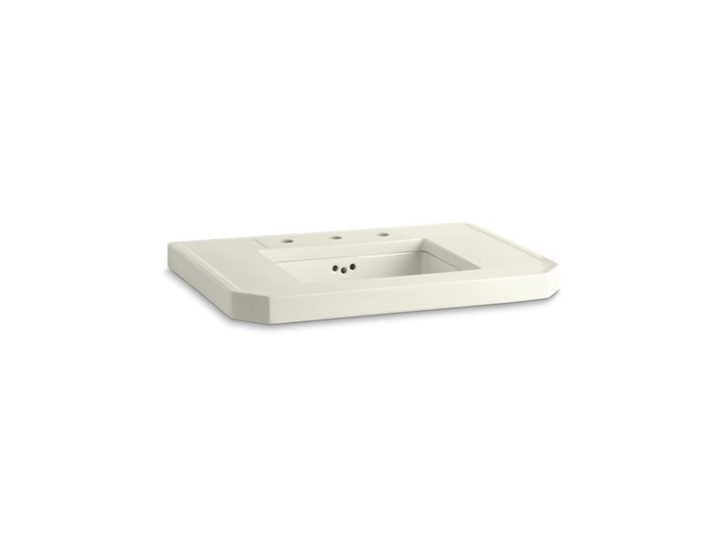 KOHLER 3020-96 Kathryn 32" X 22" Fireclay Console Tabletop Cut For K-2330-G Undermount Bathroom Sink in Biscuit