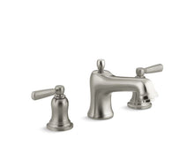 Load image into Gallery viewer, KOHLER K-T10592-4 Bancroft Bath faucet trim for deck-mount valve with diverter spout and metal lever handles, valve not included
