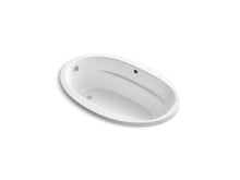 Load image into Gallery viewer, KOHLER K-1163-W1 Sunward 60&amp;quot; x 42&amp;quot; oval drop-in bath with Bask heated surface and end drain
