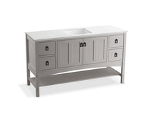 Load image into Gallery viewer, KOHLER K-99558-1WT Marabou 60&amp;quot; bathroom vanity cabinet with 2 doors and 4 drawers
