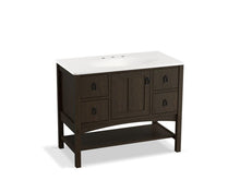 Load image into Gallery viewer, KOHLER K-99568-1WC Marabou 42&amp;quot; bathroom vanity cabinet with 1 door and 4 drawers
