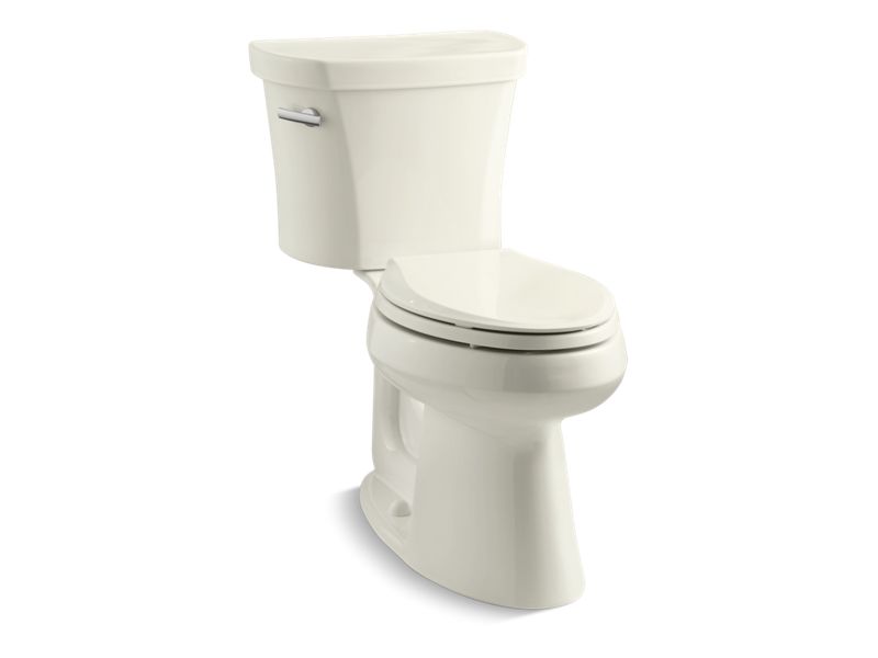 KOHLER 3949-UT-96 Highline Comfort Height Two-Piece Elongated 1.28 Gpf Chair Height Toilet With Tank Cover Locks, Insulated Tank And 14" Rough-In in Biscuit